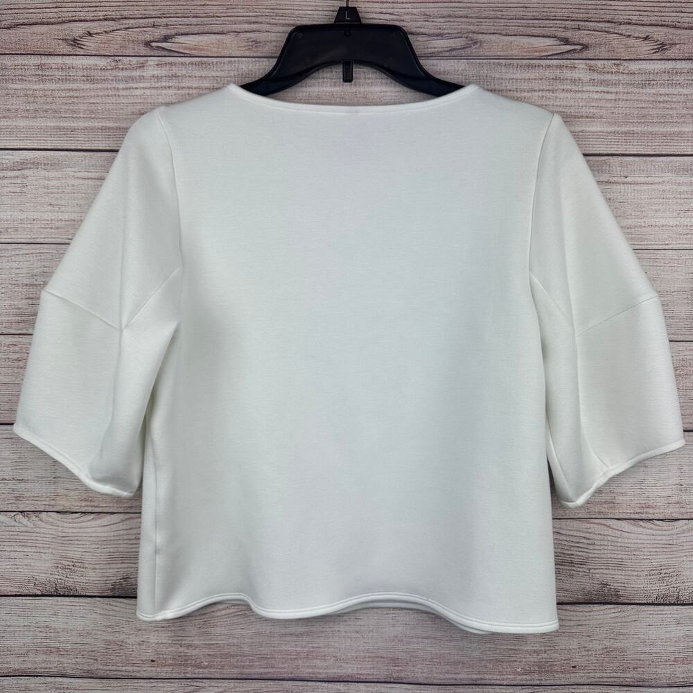 Spanx AirEssentials Puff Sleeve Desk to Dinner Elbow Sleeve Top Powder Traveling - Picture 2 of 4